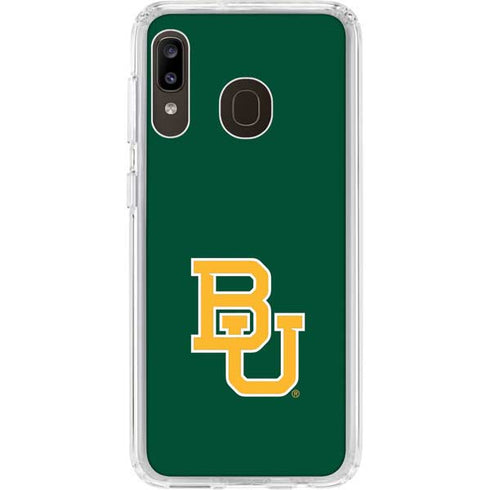 Baylor University BU - Green Galaxy A20 Clear Case